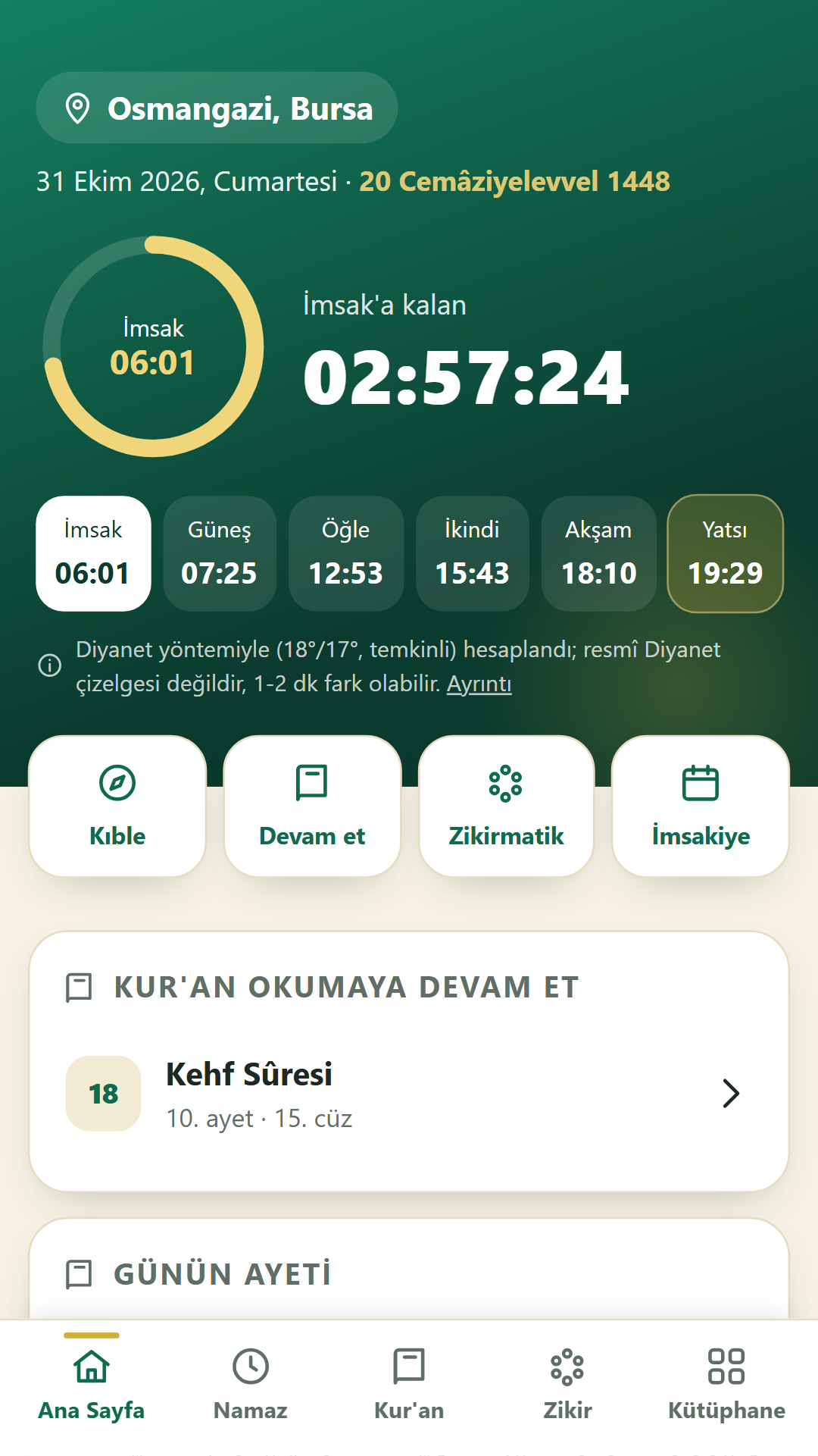 Ana sayfa: sıradaki vakte canlı sayaç, bugünün vakitleri, hicri tarih