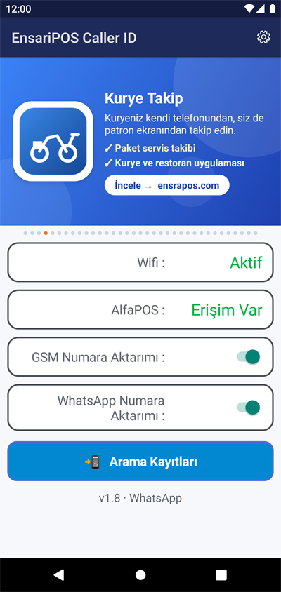 Caller ID: Ana ekran